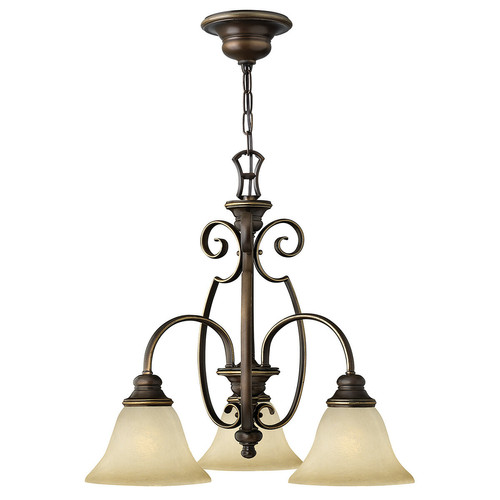 Elstead Lighting - Lustre à bras multiples au fini bronze antique à 3 ampoules, E27 Elstead Lighting  - Maison Multicolour