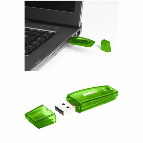 Emtec - Clé USB 64GB EMTEC C410 (Vert) Design Emtec  - Composants