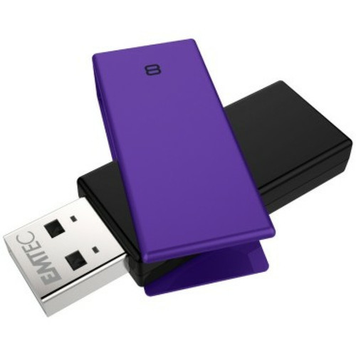 Emtec - Emtec C350 Brick 2.0 lecteur USB flash 8 Go USB Type-A Noir, Violet Emtec  - Clé USB Emtec
