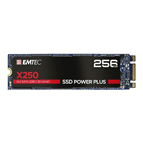 Emtec - X250 SSD Power Plus 256 Go SATA 6 Go/s M.2 2280 - SSD Interne 256