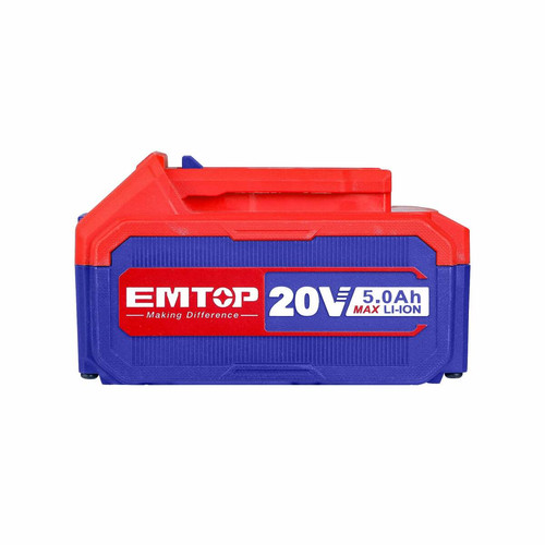 EMTOP Batterie Lithium-Ion EMTOP 20V de Puissance 5.0Ah compatible avec multi outils P20S+EMTOP