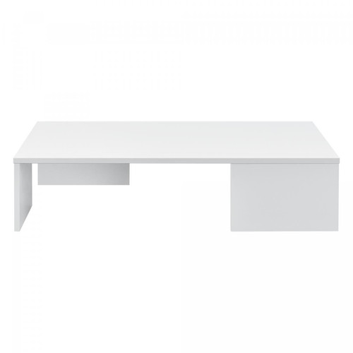 Tables basses Table Basse Rectangulaire pour Salon Tierp 21 x 90 x 60 cm Blanc Brillant [en.casa]