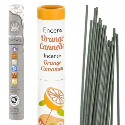 Encens Du Monde - Encens Cannelle-Orange 30 bâtonnets + encens ayurvédique 14 bâtonnets Encens Du Monde  - Senteurs