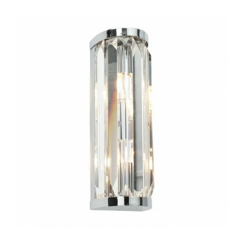 Endon - Applique de salle de bains Crystal Verre Cristal,acier Verre chromé,Transparent Cristal (K9) 2 ampoules 26cm Endon  - Maison Gris