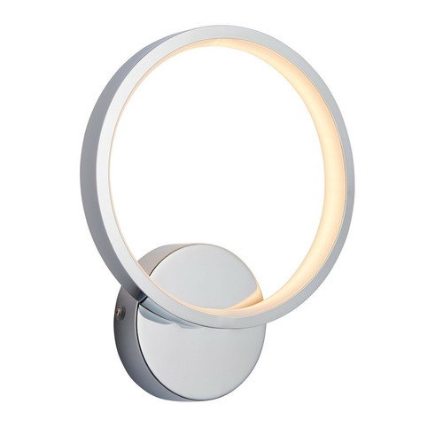 Endon - Applique murale LED ronde design moderne Chrome, blanc chaud, IP44 Endon  - Luminaires Endon