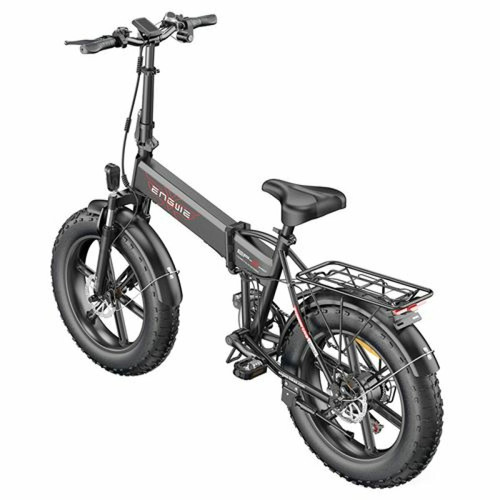 Engwe vélo électrique pliant ENGWE EP-2 PRO 25km/h 20"*4.0 Fat Bike Moteur 250W Autonomie 40-120km SHIMANO 7 Vitesses Noir