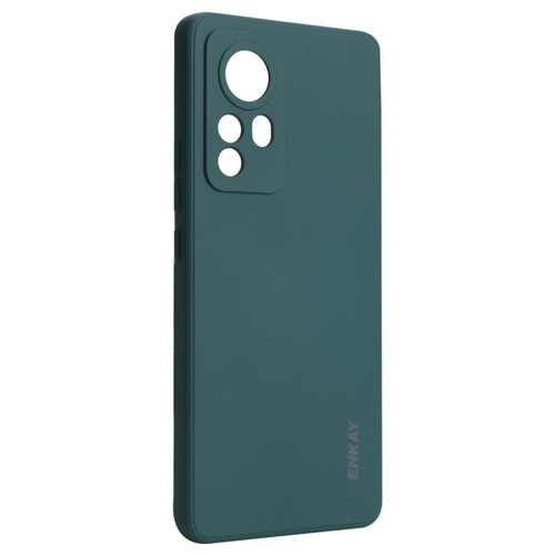 Enkay - Coque en silicone ENKAY ultra mince vert noirâtre pour votre Xiaomi 12 Pro Enkay  - Coques Smartphones Coque, étui smartphone