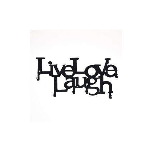 EPIKASA - Porte-Manteau Live Love Laugh EPIKASA - Petit rangement Multicolore,noir