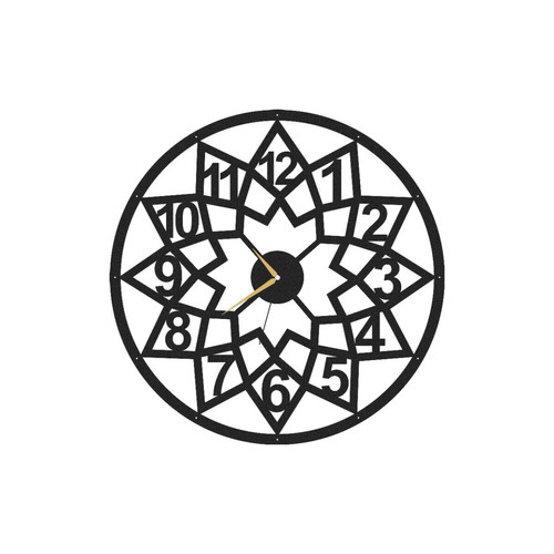 EPIKASA - Horloge Géométrique 4 EPIKASA - Décoration Noir et blanc