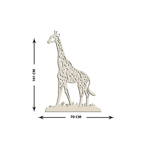 Objets déco EPIKASA Décoration en Métal Girafe 3