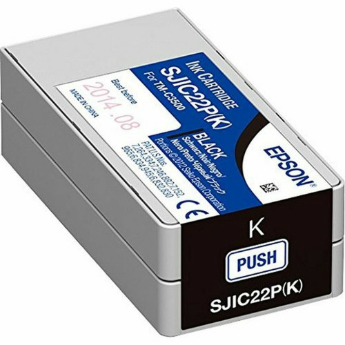 Epson - Cartouche d'encre originale Epson SJIC22P(K) Noir Epson  - Imprimantes d'étiquettes Epson