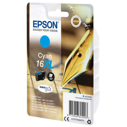 Epson - Epson Pen and crossword Cartouche 'Stylo à plume' 16XL - Encre DURABrite Ultra C Epson - Toner