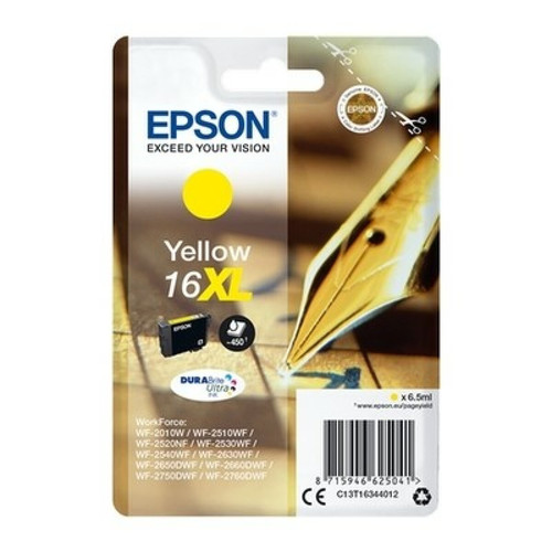 Epson - Epson 16XL - Stylo à plume Cartouche Jaune C13T16344012 (T1634) Epson  - Epson 16xl