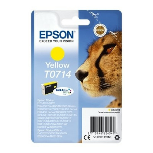 Epson - Epson Guepard Cartouche Jaune C13T07144010 (T0714) Epson  - Cartouche epson guepard