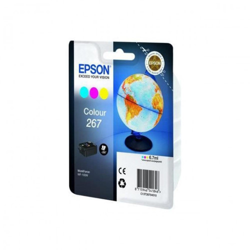 Epson - Cartouche d'Encre - Imprimante EPSON Multipack 267 - Globe - Cyan, Magenta, Jaune (C13T26704020) Epson  - Cartouche d'encre