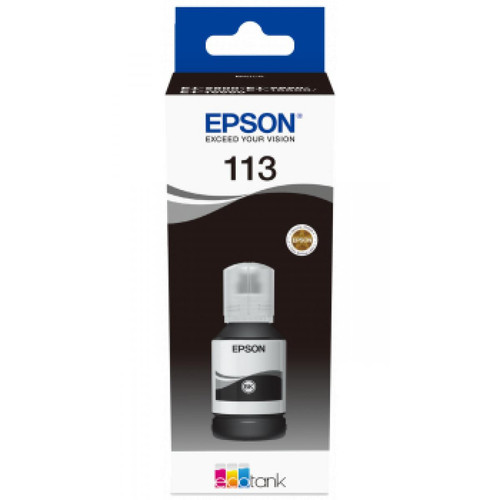 Epson - EPSON 113 EcoTank Pigment Black ink 113 EcoTank Pigment Black ink bottle - Toner