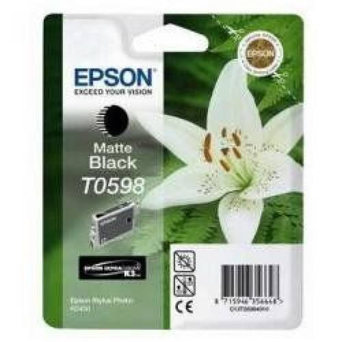 Epson - Epson T0598 Cartouche d'encre d'origine noire mate pour R2400 Epson  - Accessoires et consommables