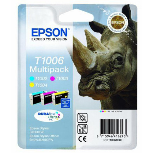Epson - Epson T1006 Multipack d'origine 3 Couleurs Durabrite Epson  - ASD