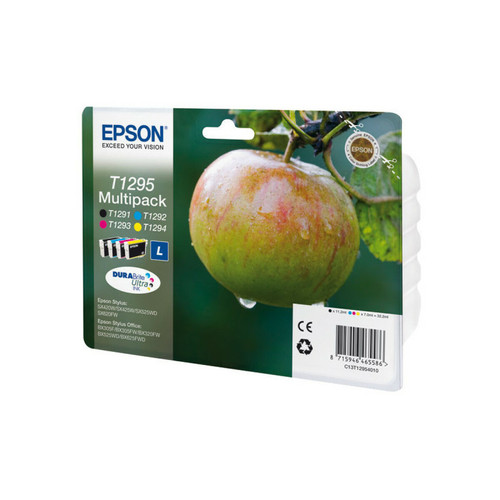 Epson - Epson Apple Multipack 'Pomme' (T1295) - Encre DURABrite Ultra N, C, M, J Epson  - Cartouche, Toner et Papier