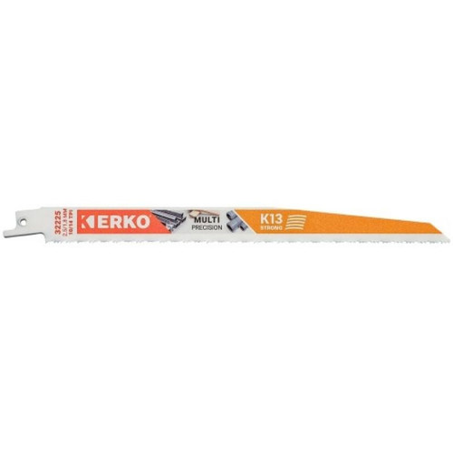 Erko - Lames de scies sabres multi matériaux K13, 228x22x1,3 mm, 10/14 dents/pouce, carte de 5 Erko  - Mètres Erko