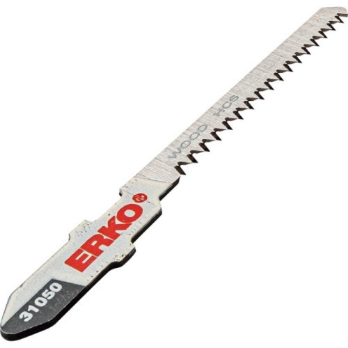 Erko - Lames de scies sauteuses parquet, coupe courbe, 50 mm Erko, 18 dents/pouce, carte de 5 Erko  - Matériaux & Accessoires de chantier