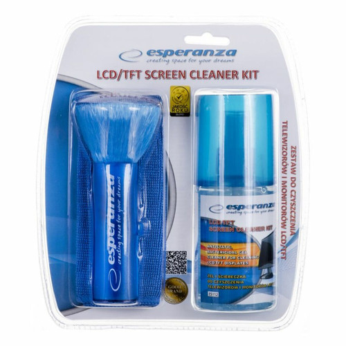 Spray et Lingettes Multi-Usage Esperanza ESPERANZA Kit to cleaning displays LED/ LCD /TFT/ PLASMA TV ES112