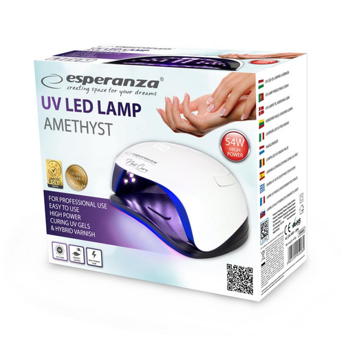 Appareil manucure Esperanza EBN005 - Lampe UV Gel Nails - Sèche Ongles Pour Vernis À Ongles Gel - 54 W - 36 LED