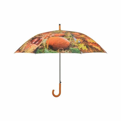 Esschert Design - Grand parapluie bois et métal toile polyester Automne. Esschert Design  - Toile polyester