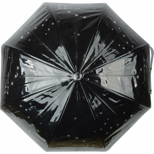 Objets déco Parapluie transparent noir Etoiles.