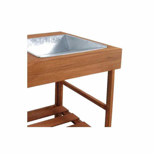 Esschert Design Table à rempoter en bois feuillus.