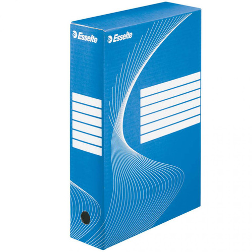 Esselte - Esselte Boîte à fichiers 25 pcs Bleu 80 mm - Petit rangement Bleu vert ou rose