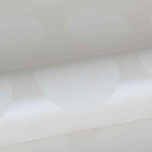 ESTAhome ESTAhome papier peint à motif de petits points blanc brillant - 128710 - 53 cm x 10,05 m