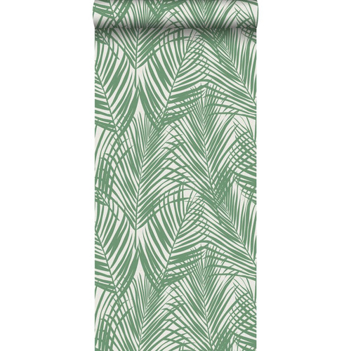 Papier peint ESTAhome ESTAhome papier peint feuilles de palmier vert jade - 139007 - 0.53 x 10.05 m