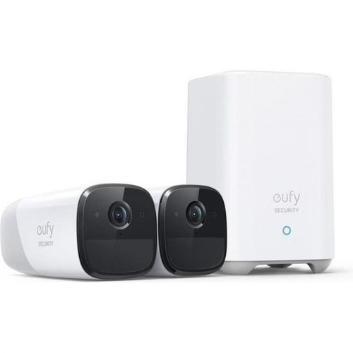 Caméra de surveillance connectée Eufy EUFY 2 caméras de surveillance + 1 base - EufyCam2 Pro 2