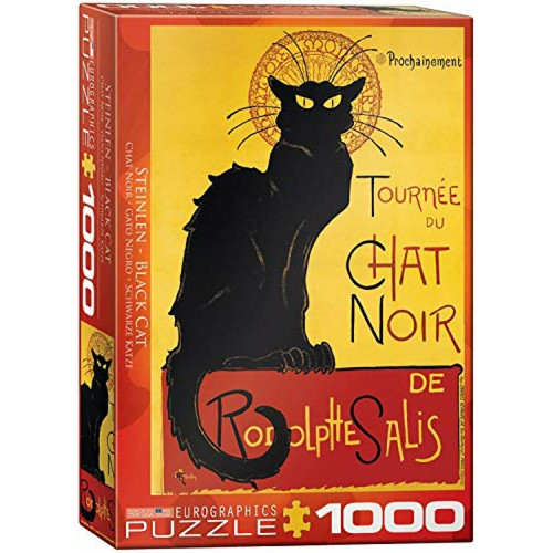 Eurographics - Eurographics chat Noir par Steinlen Puzzle 1000 piAces (6000-1399) Eurographics  - Noël 2019 : Jeux & Jouets Jeux & Jouets