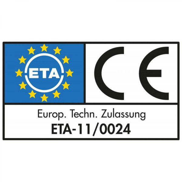 Eurotec Vis Paneltwistec tête bombée, acier galvanisé jaune TX 40 8,0 x 100 mm (Par 50)