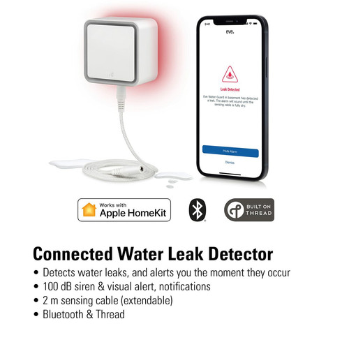 Eve Eve Water Guard - Connected Water Leak Detector with Apple HomeKit technology