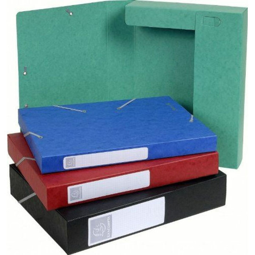 Exacompta - Exacompta - Chemise 3 rabats et élastique Cartobox dos de 4 cm en carte lustrée 5/10e - coloris assortis Exacompta  - Exacompta