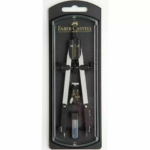 Faber-Castell - Boussole Faber-Castell 32722-8 Noir Faber-Castell  - Faber-Castell