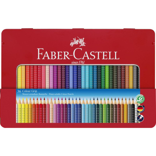 Faber-Castell - FABER-CASTELL Crayons de couleur Colour GRIP, étui de 36 () Faber-Castell  - Bricolage et jardinage
