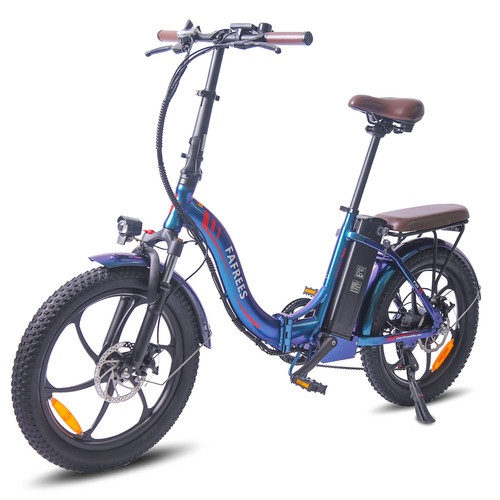 FAFREES - [BK] Bicycle électrique pliant F20 Pro, bleu coloré FAFREES  - Vélo électrique