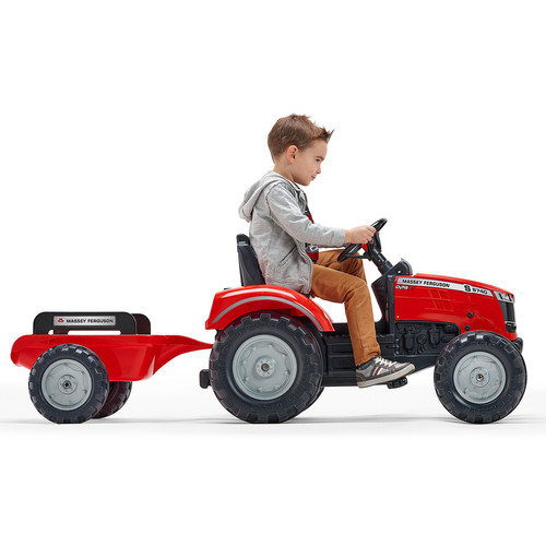 Voitures Tracteur enfant Massey Ferguson avec remorque 3 à 7 ans - Falk