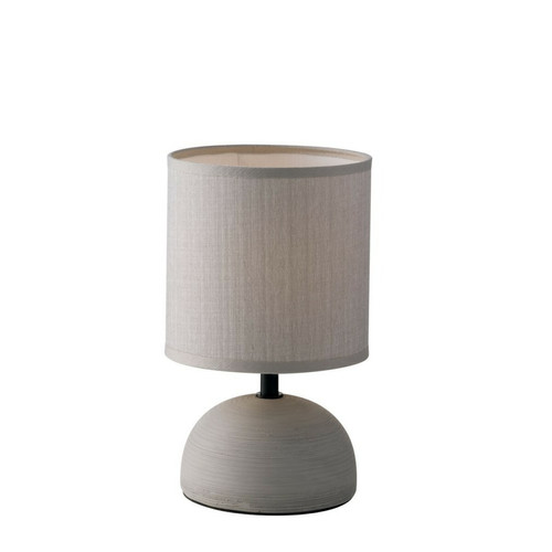 Fan Europe - Lampe de table en céramique avec abat-jour en tissu, gris, E14 Fan Europe  - Luminaires Gris