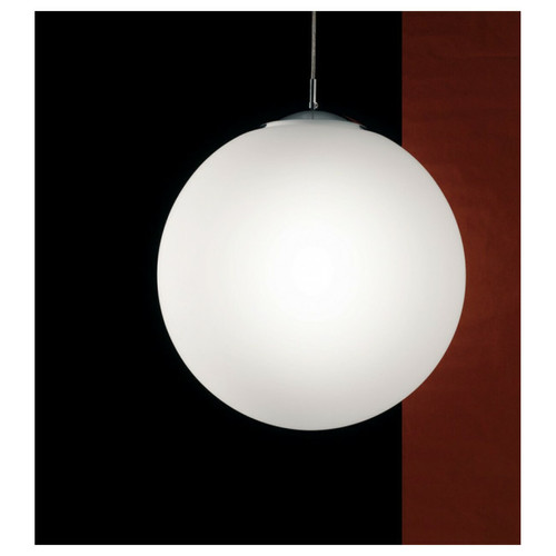 Fan Europe - Suspension Lampd 1 ampoule Verre,structure métallique blanc Fan Europe  - Suspensions, lustres