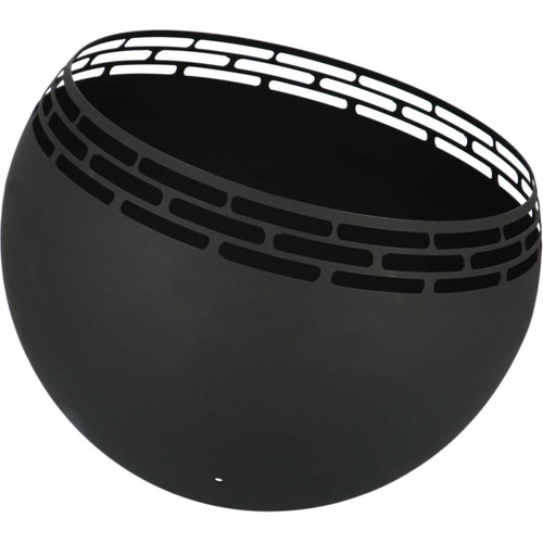 Fancy Flames -Brasero sphère design en métal Noir - Ajouré pointillés. Fancy Flames  - Chauffages d'extérieur
