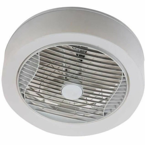 Farelek - AIR-LIGHT CROWN - Ventilateur de plafond blanc Ø40cm 95W avec couronne d'éclairage LED Farelek  - Climatisation