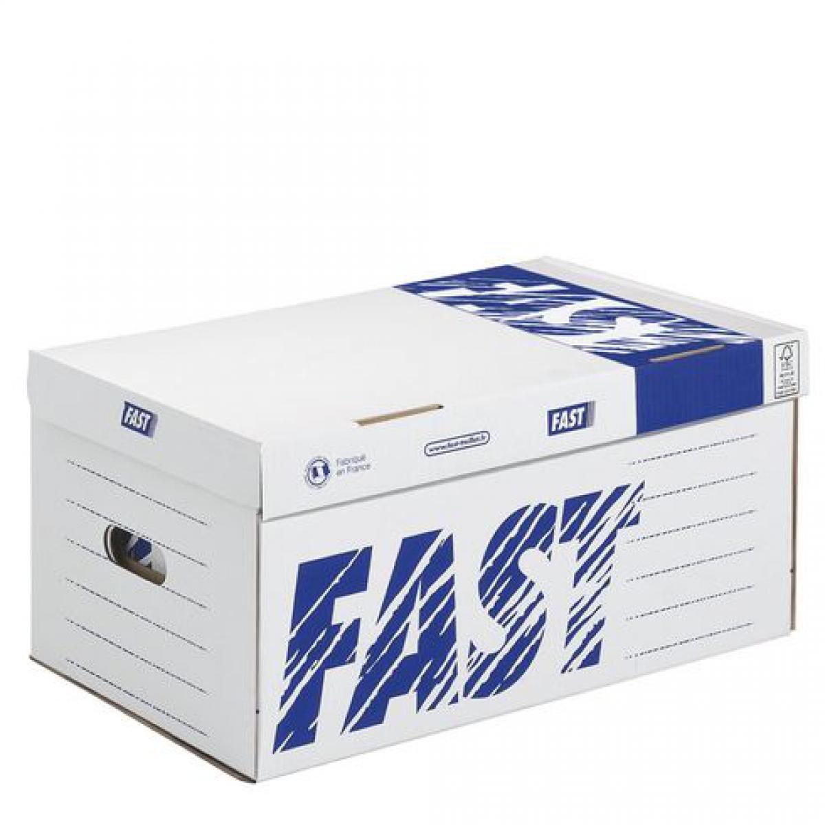 Fast Caisse archive Fast kraft blanc - Lot de 10
