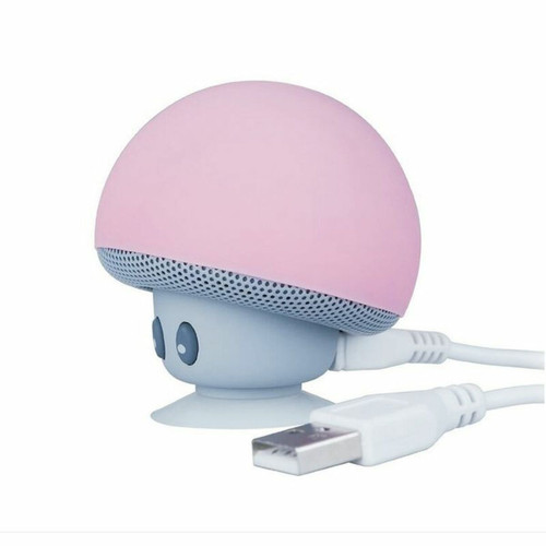 Favorever - Mini Haut-Parleur Bluetooth et Lampe LED Design Champignon BT648 Favorever  - Hauts-parleurs