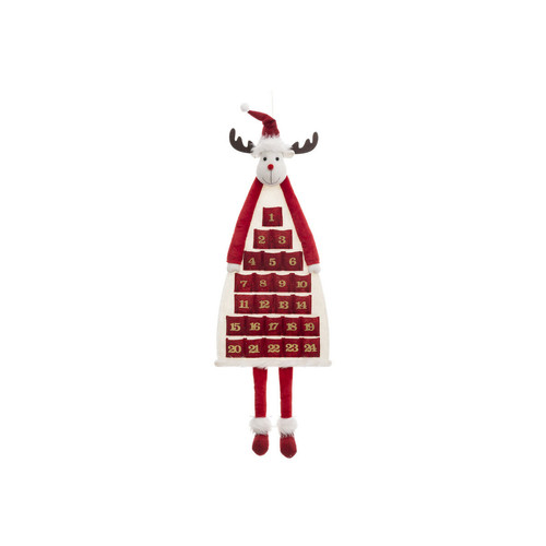 Feeric Christmas - Suspension calendrier de l'avent renne H110 cm Rouge - FEERIC CHRISTMAS Feeric Christmas  - Marchand Toilinux