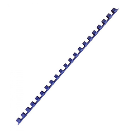 Fellowes - Baguette reliure 21 anneaux 8 mm bleue - Boîte de 100 - Mobilier de bureau Bleu et rouge